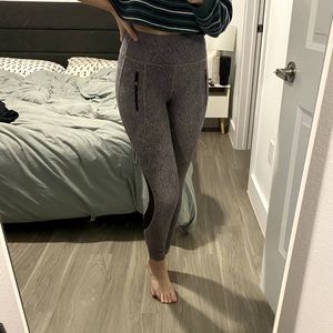 Lululemon Invigorate Black, White & Gray Speckled Leggings